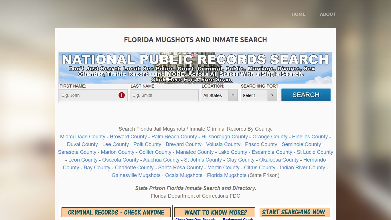 Florida Mugshots and Inmate Search - FREEPEOPLESCAN.COM